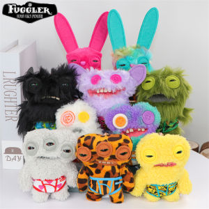 1Pcs Random Fuggler Plush Toys Keychain Funny Ugly Monster Rabbit Wide Eyed Weirdo Annoyed Alien Peluche Doll Pendant Gift Kids