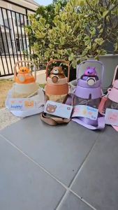 1200 ml ขวดน้ำมีสายสะพาย มีหูหิ้วถือ พร้อมสติ๊กเกอร์ ของ ขนาด 1200 ml