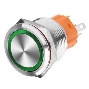 LANBOO | Waterproof LED Self-resetting Metal Button Switch 19mm