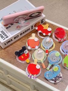 Pop Socket Aesthetic Table Tennis Badminton Racket Pop Socket Lucu Phone Holder Magnetic