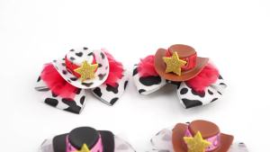 10Pcs/Lot Whosale 5 Mini Glitter Sequin Hair Bow Without Clip Barrette Festival Party Headwear Girls DIY Hair Accessories