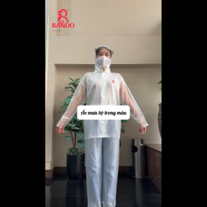 BỘ ÁO MƯA TRONG MÀU (Giao màu ngẫu nhiên)
