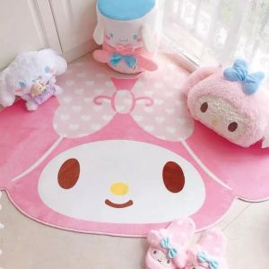 60x90cm Saniro My Melody Cartoon Carpet Kawaii Home Soft Fur Rugs Children Girls Bedroom Living Room Floor Mat Doormat Decor Toy