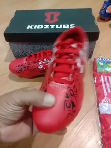 KIDZTUBS Sepatu Bola Anak Paket Komplit Sepatu Bola Tas Skin Deker Kaos Kaki Usia 6-10 Tahun Size 28 29 30 31 32 33 34 35 36 37 KDZ2050123024