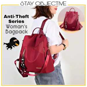 Anti Theft Series Woman Backpack Wanita Beg Galas Perempuan Bag Belakang Handbag Suitcase Women Bagpack School Sling 03