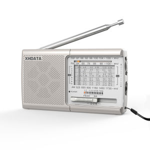 XHDATA D219 Portable Radio AM FM MW Shortwave Worldband Receiver DSP High Sensitivity 1kHz Fine Tuning Radio AA Battery Powered