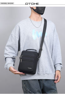 OTOHE Mens Shoulder Bag Handbag Waterproof Oxford Cloth Bag Messenger Bag Phone Bag Travel Bag Business Bag Large Capacity Cross Body Bag Lightweight Casual Bag Leisure Sport Street Bag