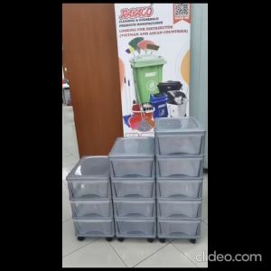 3/5 Layers Movable Trolley Drawer Storage Cabinet Cosmetic Jewelry Storage Stackable Cabinet With 360 degree Wheels 储物柜