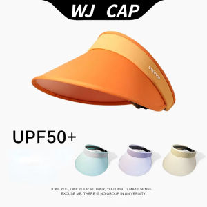 【WJ】Empty top sunscreen hat Large brim summer UV protection sunshade hat Cycling sun hat