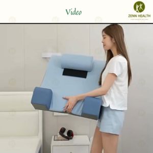 3 in 1 Curve Wedge Pillow Backrest Pillow Body & Back Support Multi-Function Prevent Acid Reflux Sleeping Pillow