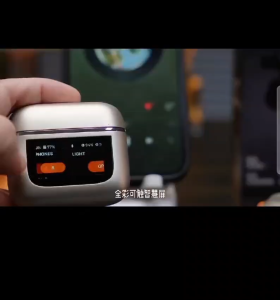 Earphone V8 Smart Touch screen ENC Super Clear Call Quality Earbuds Large Battery 2024 New Arrival ANC Noise Cancelling Wireless Earphone