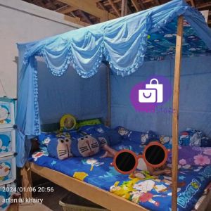 Kelambu nyamuk kelambu polos kelambu dewasa kelambu kotak Kelambu gantung kelambu tidur ukuran 200X200