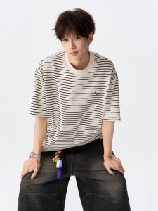 OULUDE | Dachshund Stripe Summer New Loose Casual T-Shirts
