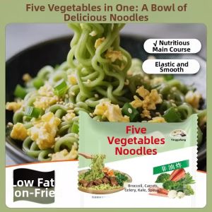 WENXIANGZAN | Non-fried Instant Noodles for Kids Healthy Breakfast Meal Replacement Low-fat