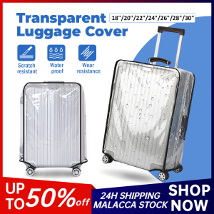 Transparent Luggage Cover 18"-30" Sarung Beg Waterproof Luggage Protector Cover Luggage Usable Suitcase 行李箱保護套
