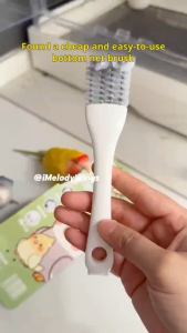 1pc BBQ Grill Barbecue Cleaning Brush Scraper Multifunctional Grill Net Oven Baking Tray Kitchen Gadget V-shaped Hooked Brush