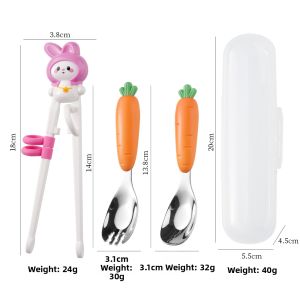 ZHIZHOU | Portable Stainless Steel Child Cutlery Set