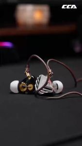 CCA | CCA FALCON Wired Earphones Dynamic Driver HiFi Stereo Bass Music Headphones Sport Gaming Headset With 2Pin Detachable Cable