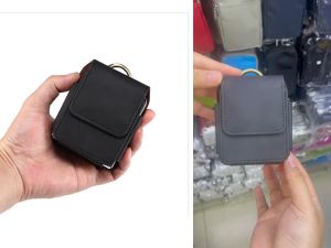 Flip Cell Phone Holster Belt Clip Case for Samsung Galaxy Z Flip 3 5G Z Flip3 Z Flip 4 Z Flip4 Z Flip 5 5G Motorola Razr 5G Razr+ 2023 Razer 20222019 Nylon Belt Loop Pouch Phone Holder (Black)