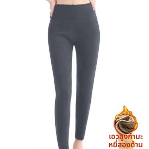 กางเกงขายาวผู้หญิงในช่วงฤดูหนาวปี 2024 ทรงเข้ารูป ผ้าขนแกะ ความหนาปกติ กางเกงขายาวทรงเข้ารูปแบบลำลอง เอวสูง ยาวถึงข้อเท้า