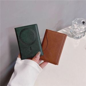 Magnetic Folding Wallet Card Holder Leather Case for IPhone 17 Air 16 E 15 14 13 12 11 Pro Max Plus 16E Magsafe Mag Safe Cover