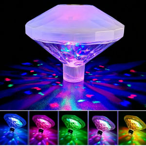 Floating Underwater Light RGB Submersible LED Disco Light Glow Show Swimming Pool Hot Tub Spa Lamp Bath Light