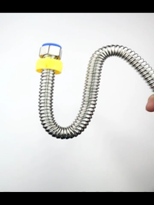 [Malaysia Spot]304 stainless steel corrugated pipe hot and cold universal kitchen bathroom hose faucet connecting pipe