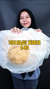 Ruimo Fashion Topi Pantai A-82 Korean Style Sunvisor Terbaru BROKAT RAJUT