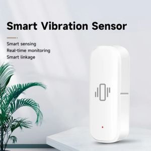Tuya Smart Life Vibration Sensor WiFi Tuya Sensor Monitor App Control Security Protection  Sensor Motion ShockAlarm