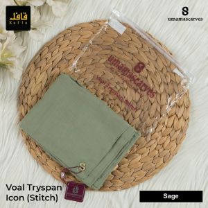 FREE POUCH!! Hijab Umama Scarf Voal Tryspan Logo S 110x110 Jilbab Umama Pouch Tryspan Jahit Tepi Kerudung Segiempat Voal Tryspan Kerudung Lebaran Jilbab Sekolah Seragaman