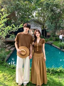 XILANDUO | Bộ Váy Dài Vintage Sang Trọng Có Đính Hạt