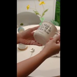 Le Matin Butter Ceramic Enamel Mug Italian Aesthetic Homecafe/Gelas Cup Cangkir Minum Teh Kopi Susu Korea Minimalis