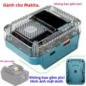 Bộ Chuyển Đổi Pin Lithium Hiển Thị Kỹ Thuật Số Sạc Dự Phòng USB C Tương Thích Với Bộ Sạc Makita Dewalt Milwaukee Bosch