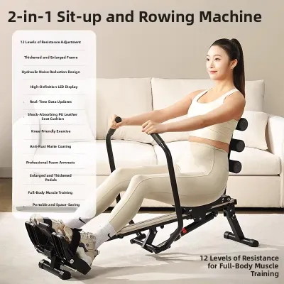 Magnetic Air Resistance Rowing Machine