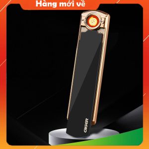 Bật Lửa Điện Thanh Trượt Nhỏ Gọn Họa Tiết Sắc Sảo - Sạc Điện Tiện Lợi