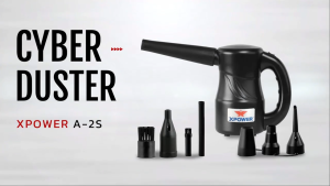 XPOWER A-2S White Computer Cleaner Electric Air Blower Pump Blowing Air Dust Collector Cyber Duster Multipurpose Powered Air Duster Blower