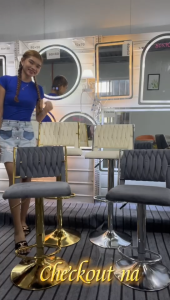 Exclusive bar stool Adjustable height high chair bar stool fashionable high chair for bar counter