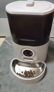 Smart Pet Feeder for Cats Dogs - Timed Automatic Food Dispenser Remote Control Portion Control
