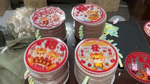 [2024 New Year] Window grilles electrostatic stickers glass door stickers blessing characters Spring Festival decorations Year of the Dragon decorations Spring Festival decorationn/2024新年窗花，静电贴，玻璃门贴，福字，春节装饰，龙年装饰，春节