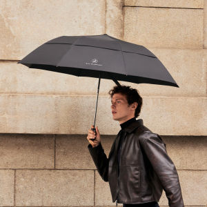 Large Folding Windproof Umbrella Luxury Golf Rain Umbrella Men Business Style 2 Fold Automatic Umbrellas Strong Big Size