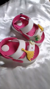 KIDS SIZE [18-23] BABY SUMMER SANDALS WITH JIBBTZ TWO STRAP INFANTS