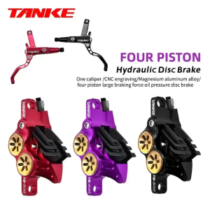 TANKE MTB 4-piston hydraulic disc brake 900/1700mm 4-piston brake pad in resin oil pressure AM DH road MTB ultra-light disc br