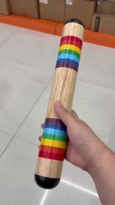 IRIN | 35cm Cây Mưa Bằng Gỗ Cầu Vồng Bộ Gõ Rainmaker Âm Thanh Lượng Mưa Thực Tế Nhạc Cụ Cảm Giác Âm Thanh Cho Giáo Dục Sớm