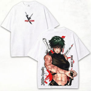 Bandai | 2026 Summer Sport Style Raymond Sukuna Ninjutsu Attack Youth Retro Cotton T-Shirt for Men - Streetwear Anime Short Sleeve Shirt