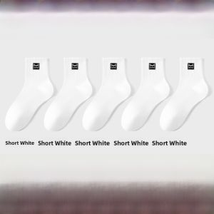 miiow | Mens 100% Cotton Breathable Anti-Odor Sweat-Absorbent Antibacterial Mid-Calf Sports Socks Black White MiiOW Cat Person Socks