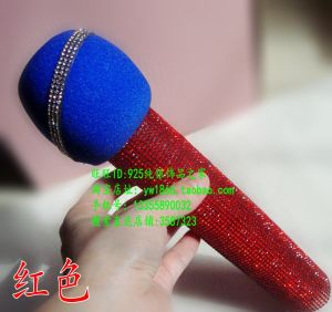 Ốp Lưng Bảo Vệ Miếng Đệm Biểu Diễn Microphone Lấp Lánh Màu Vàng Sang Trọng Cho Sân Khấu Và Bar