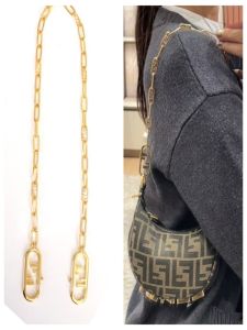 Chain Strap Underarm Crossbody Bag Replacement Accessory Single Purchase Compatible with Fendi Moon Bag Other Brands Also Suitable