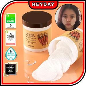 [SKINFOOD] Carrot Carotene Calming Water Pad 30 / 60 / 90 Sheets 100% Vegan Redness Relief Soothing