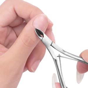 Professional Nail Cuticle Scissor Stainless Steel Gold Silver Dead Skin Exfoliating Clipper Clean Nails Art Tool Manicure Salon