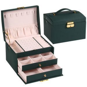 2026 New Lock Arch Three-Layer Jewelry Box Suitable for All Kinds of Jewelry Storage Large Capacity and Exquisite Design for